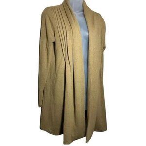 ESSENTIALS BY MILANO WOMEN'S EARTH GREEN OPEN FRONT CARDIGAN SWEATER SIZE MEDIUM